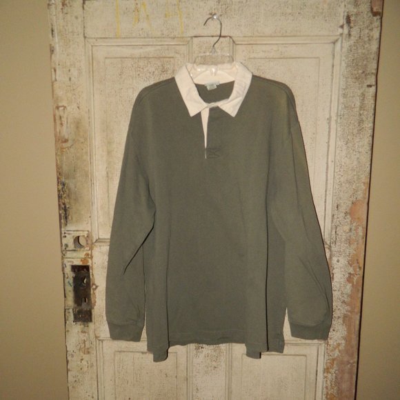 L.L. Bean Shirts Vintage 9s Ll Bean Rugby Polo Shirt Men Colorblock